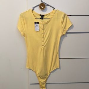 Yellow one piece top